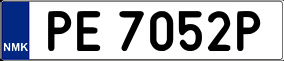 Trailer License Plate